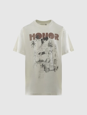 NonRestrictive High Neck Design BLOCK PARTY T-SHIRT