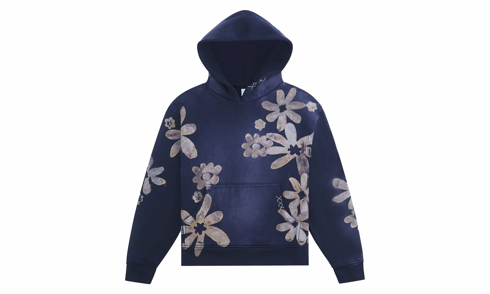 Block Print Hoodie w/ heavy crystals "Nightfall"
