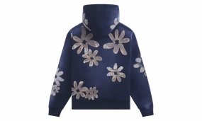 Block Print Hoodie w/ heavy crystals "Nightfall"