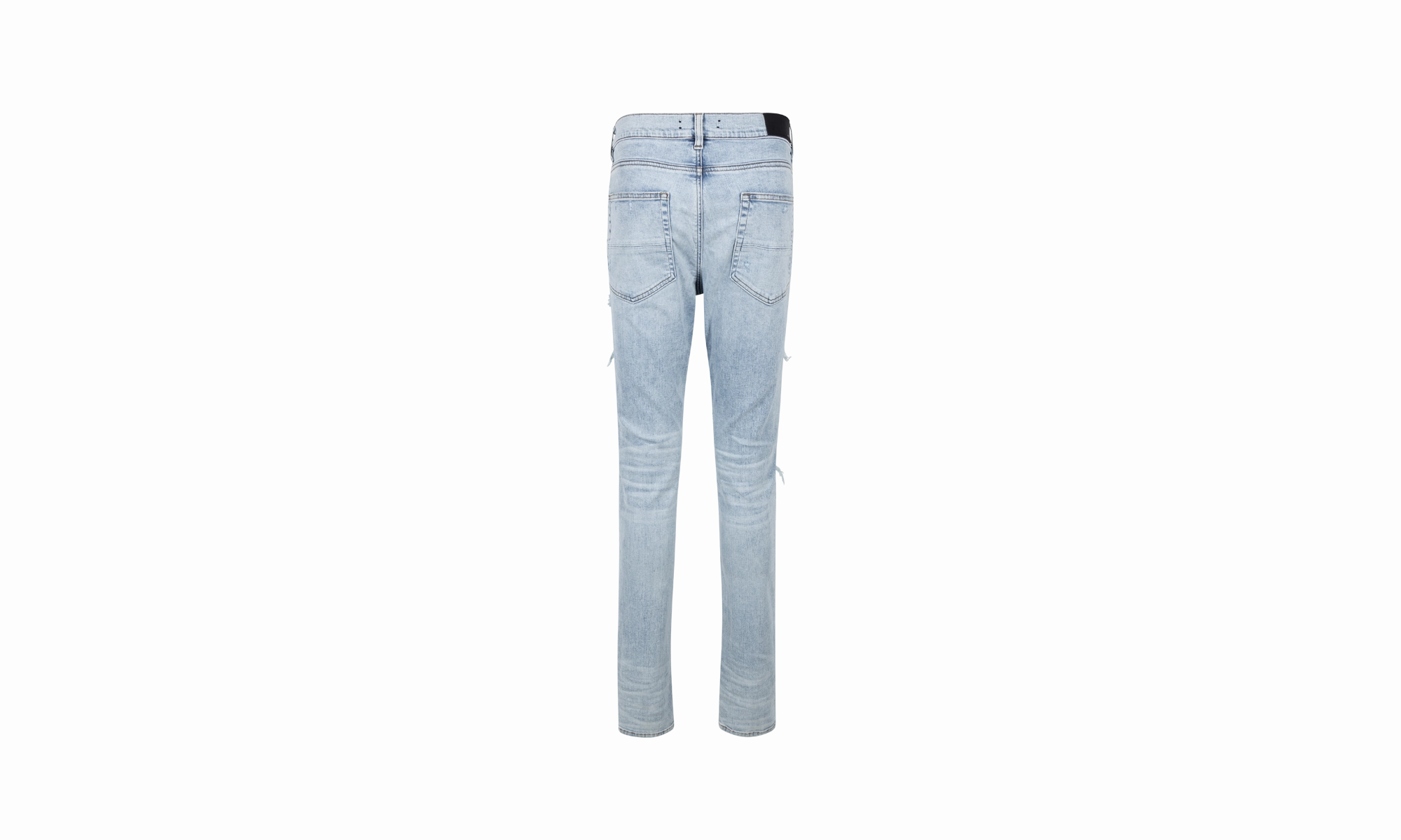 Blue Pajama Art Patch Skinny Jeans "Blue" Neutral Daily Wear Adult Fashion Artist Vibe Durable