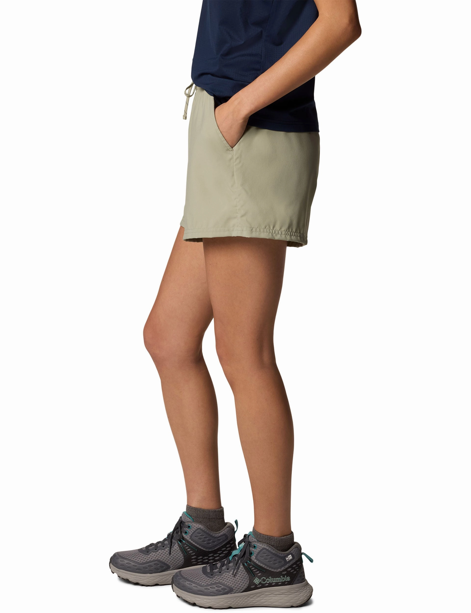 Poolside Wear Animal Print BlueVista Hill Hiking Shorts - Safari