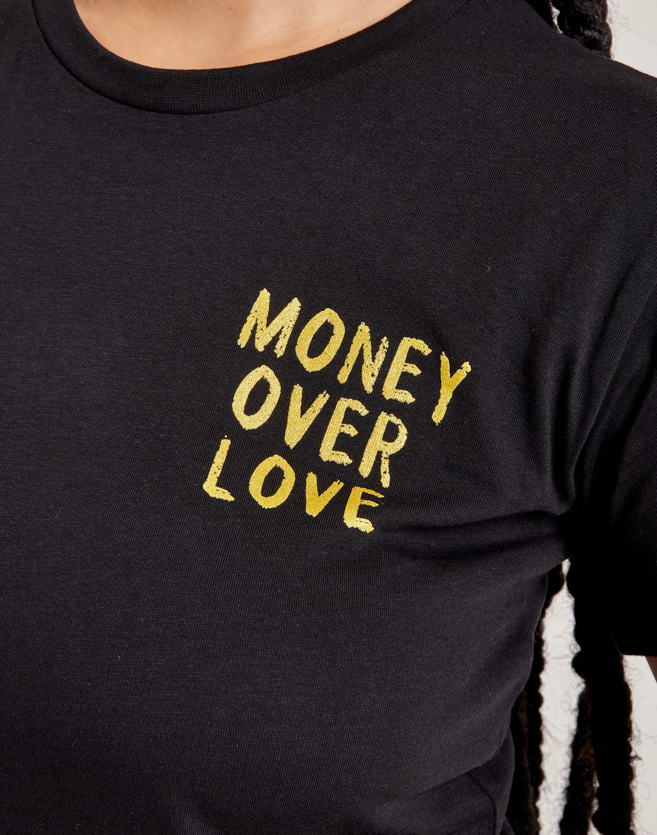 Planet Glow Peace Glow BMG Money Over Love Tee