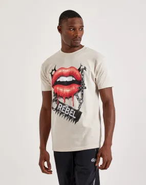 WrinkleFree Material AbrasionResistantFabric BMG Rebel Lips Tee