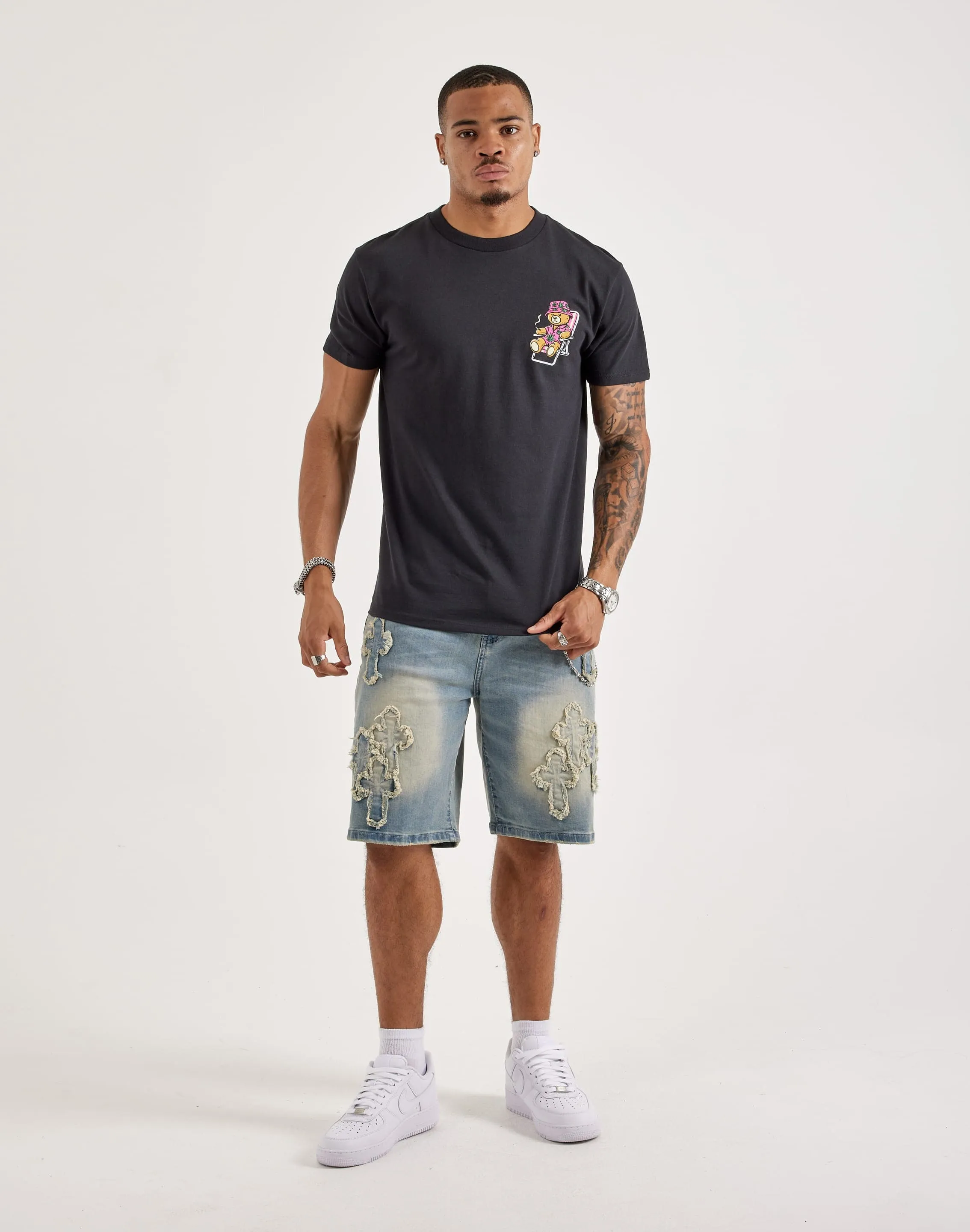 BMG Smoke & Chill Tee NonRestrictive Cut Breathable mesh lining