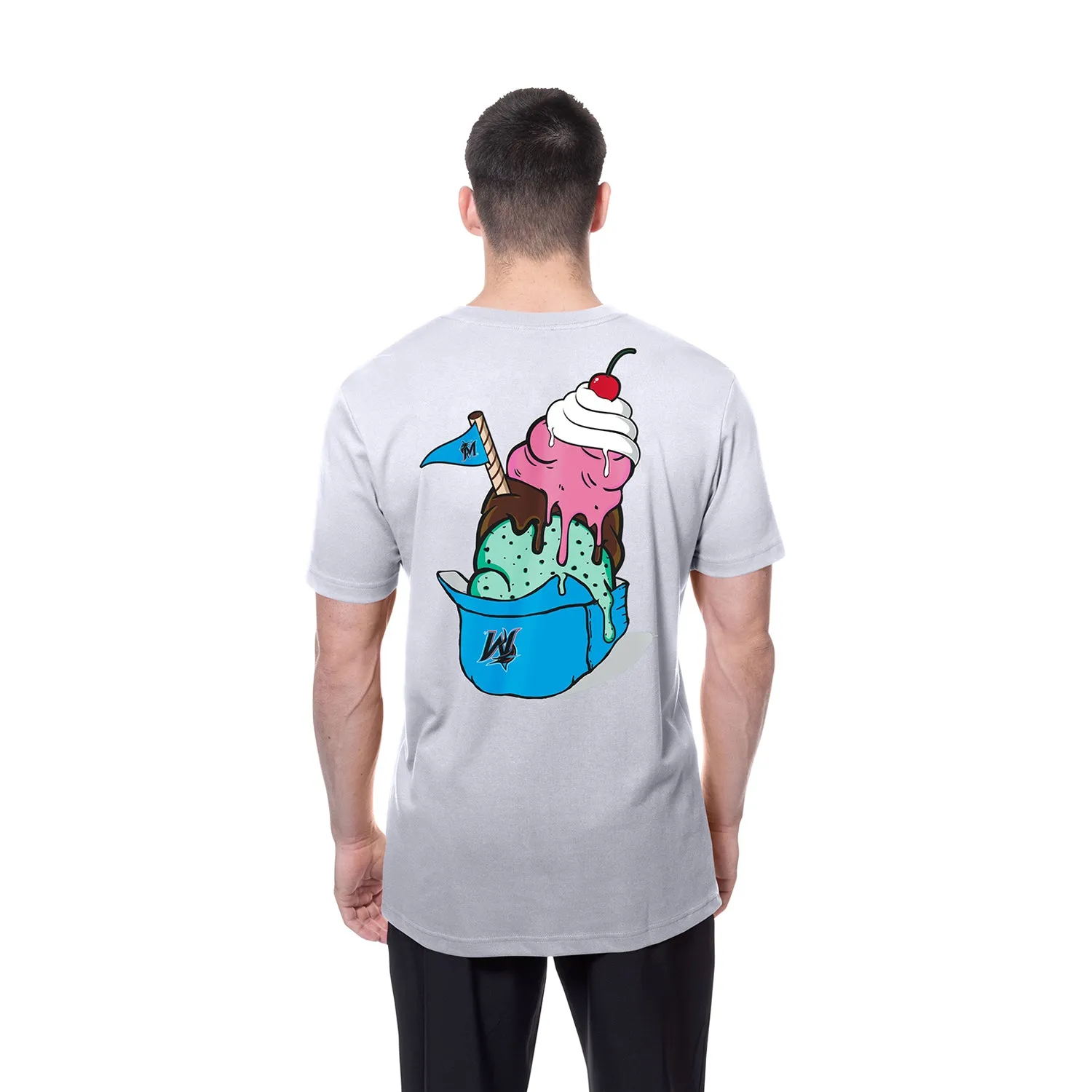Marlins Ice Cream Helmet Tee - Mens Coastal Chic