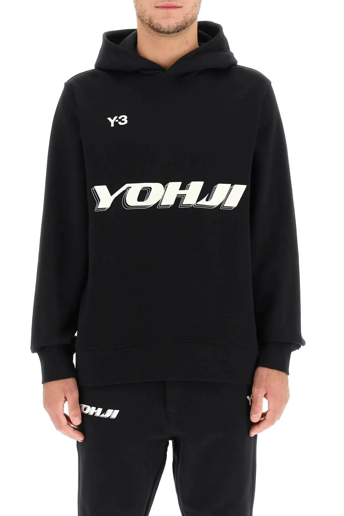 GFX HOODIE - BLACK Happy Core Soft Lining