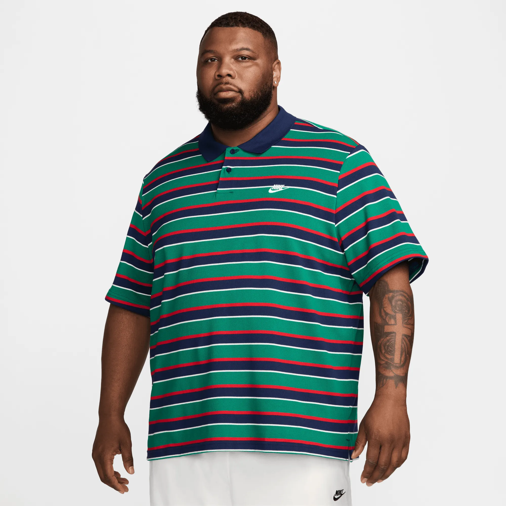 CLUB STRIPED POLO SHIRT- GREEN / NAVY / RED Kid Play
