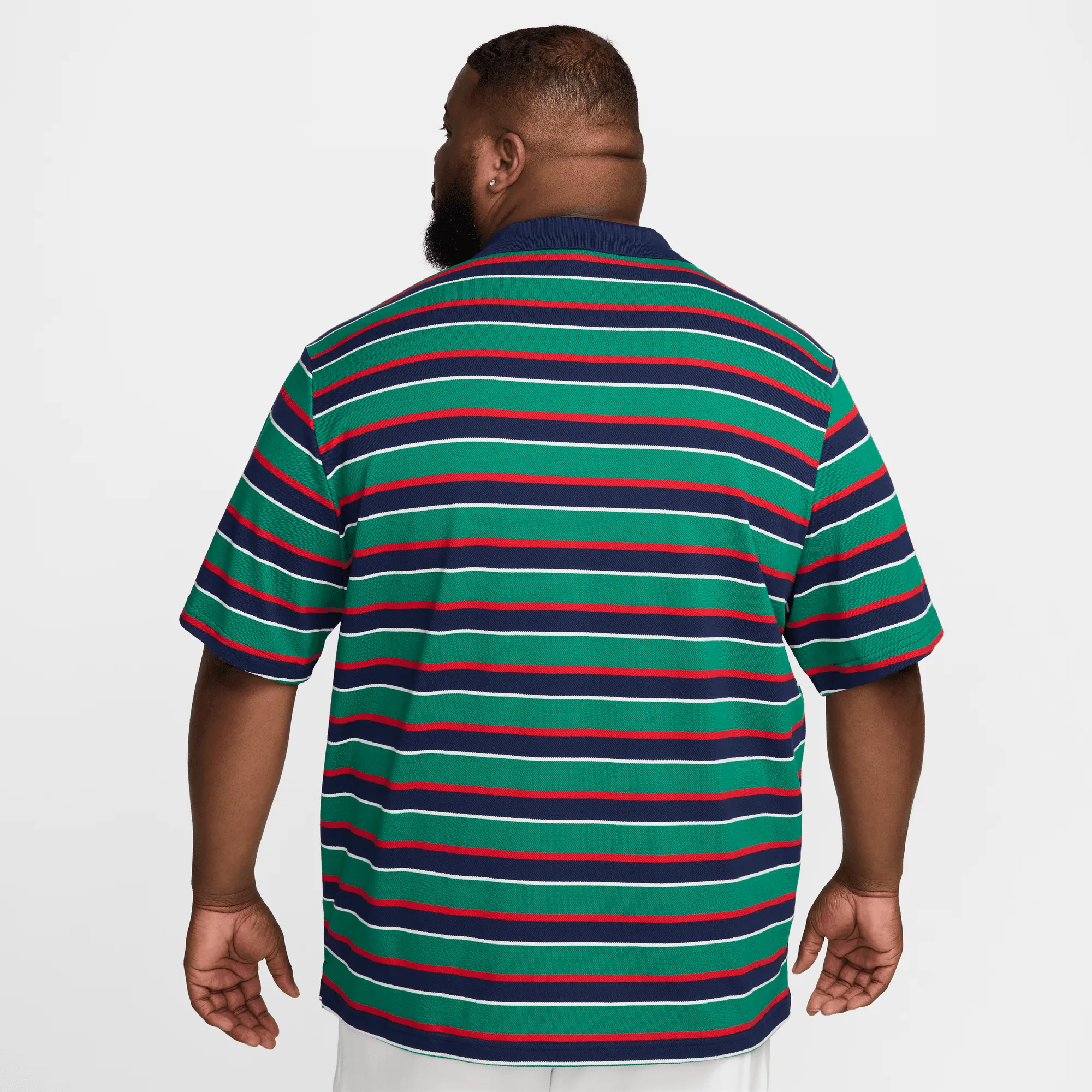 CLUB STRIPED POLO SHIRT- GREEN / NAVY / RED Strong Soul