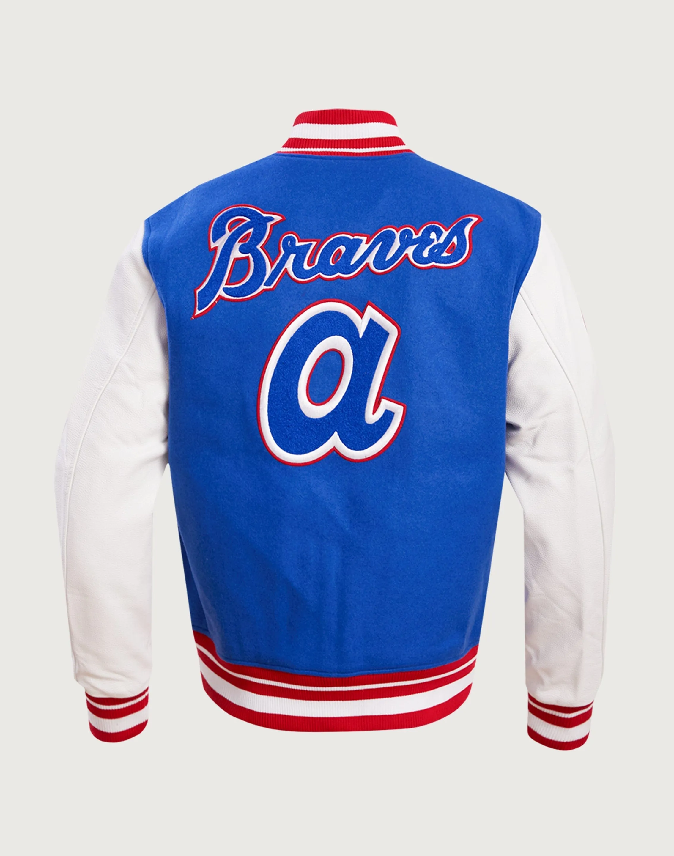 Pro Standard MLB Atlanta Braves Retro Classic Wool Varsity Jacket DurableCoverstitch