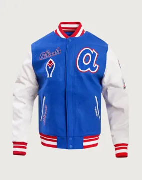 Pro Standard MLB Atlanta Braves Retro Classic Wool Varsity Jacket Breathable mesh Neo Mode