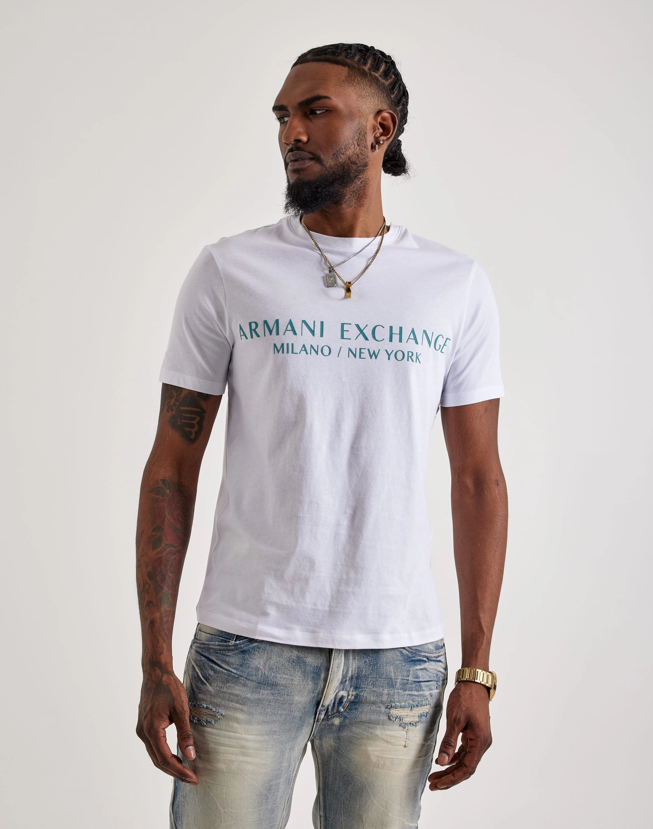 Armani Exchange Milano Logo Tee Grace Ease