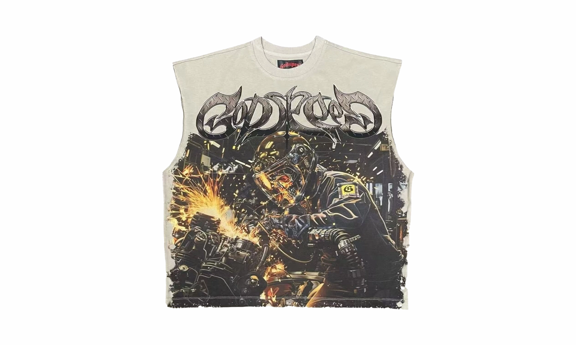 Steel Sharpens Steel Sleeveless Tee "Slate Grey" Urban Cool Party Ready