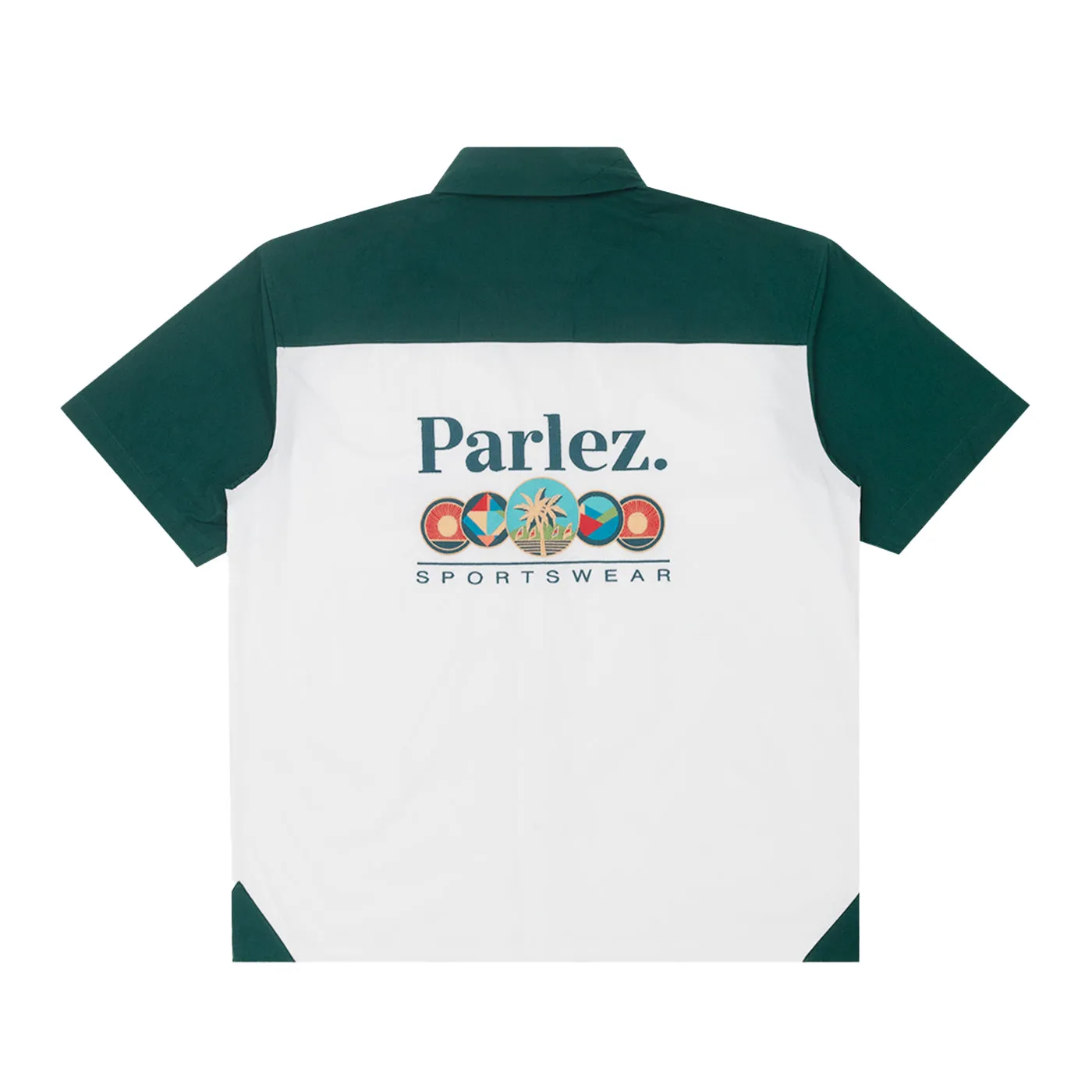 Parlez Jose S/S Shirt - Deep Green Structured Shoulder Support Button-up