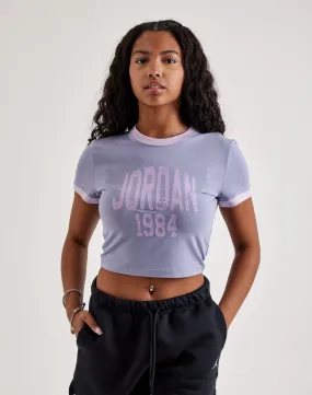 Durable Stitching Light Flow Jordan Cropped Graphic Tee