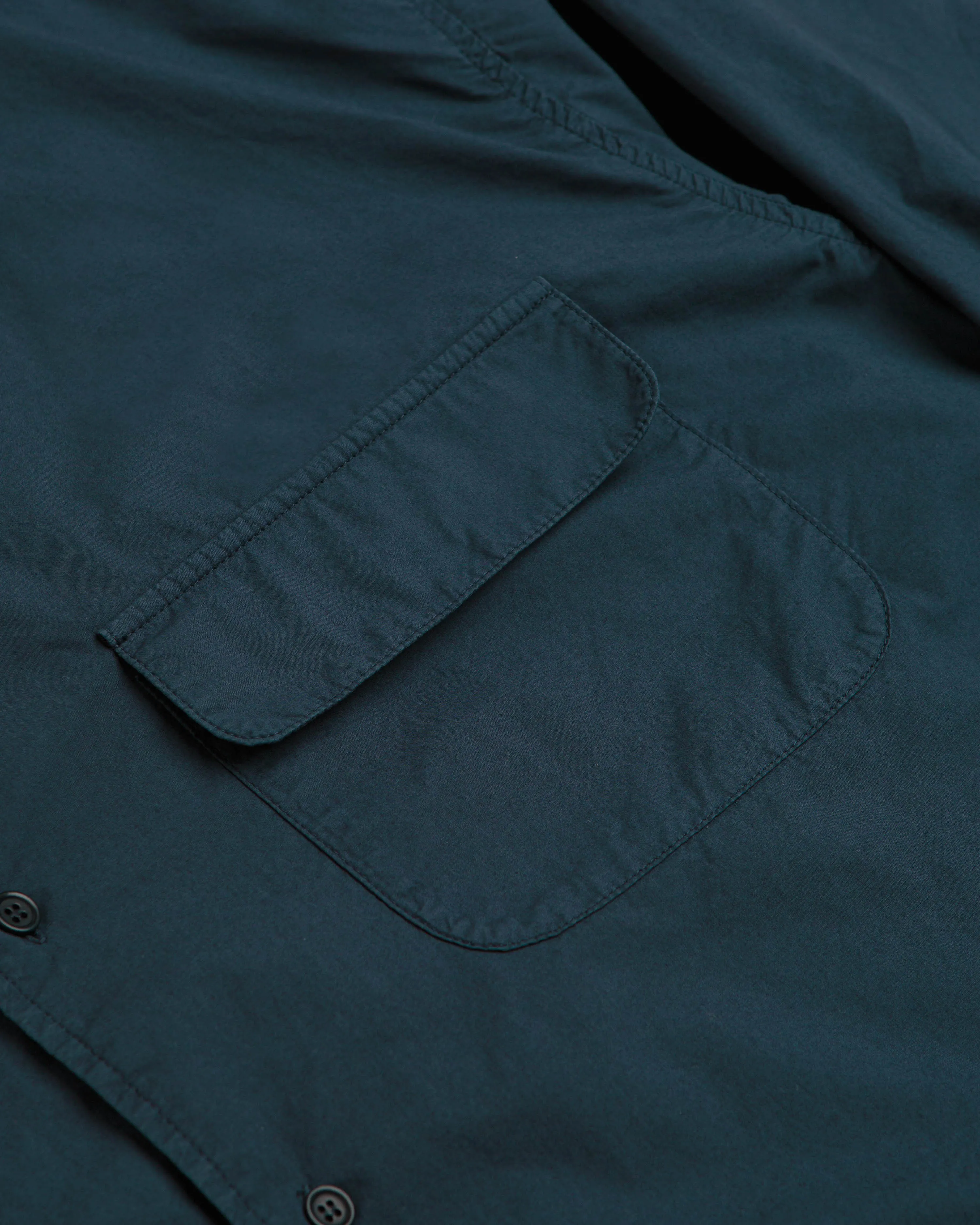YMC Wray Shirt - Navy Two Tone Stitching Beach Ready