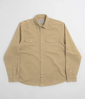 Carhartt Santa Fe Shirt - Dusty Hamilton Brown Versatile Outfit Coffee Run