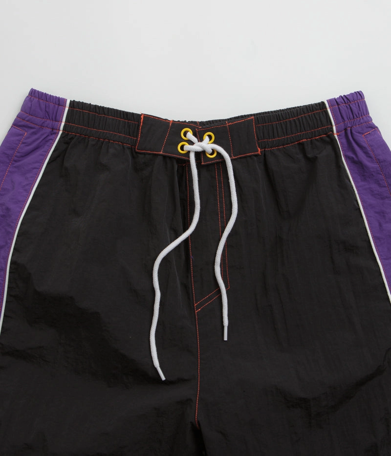 Unique Pattern Odor Control Technology Butter Goods Warped Board Shorts - Black
