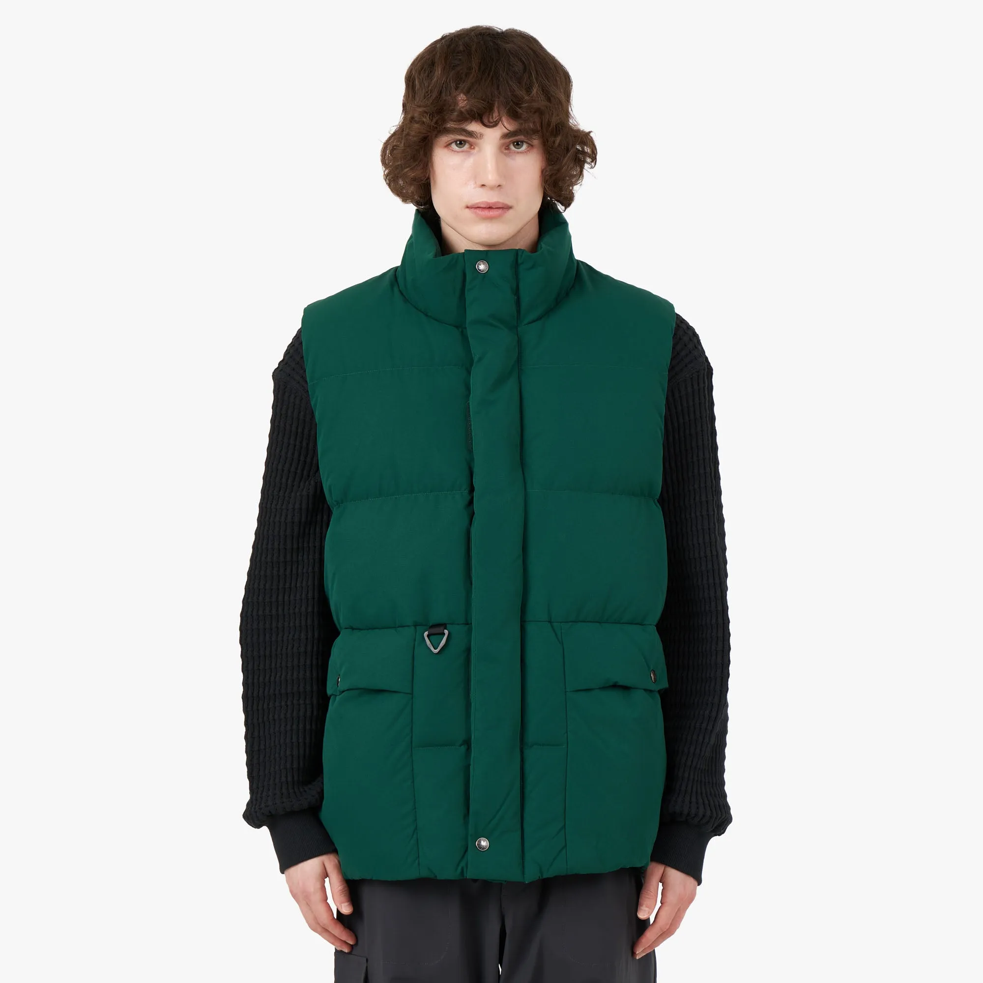 Manastash Marty Down Vest / Green Bonded Seam Technology