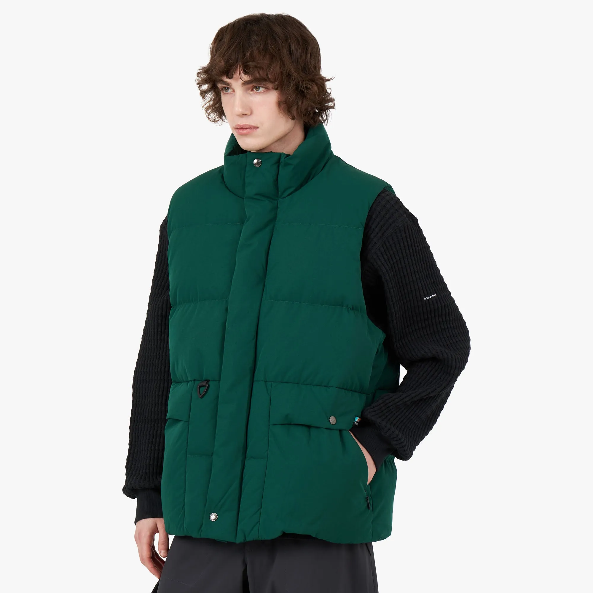 Detachable Lining Windbreaker Style Manastash Marty Down Vest / Green