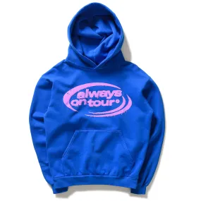 Numbat like Double Layered Hood Always On Tour Spinner Hoodie - Cerulean