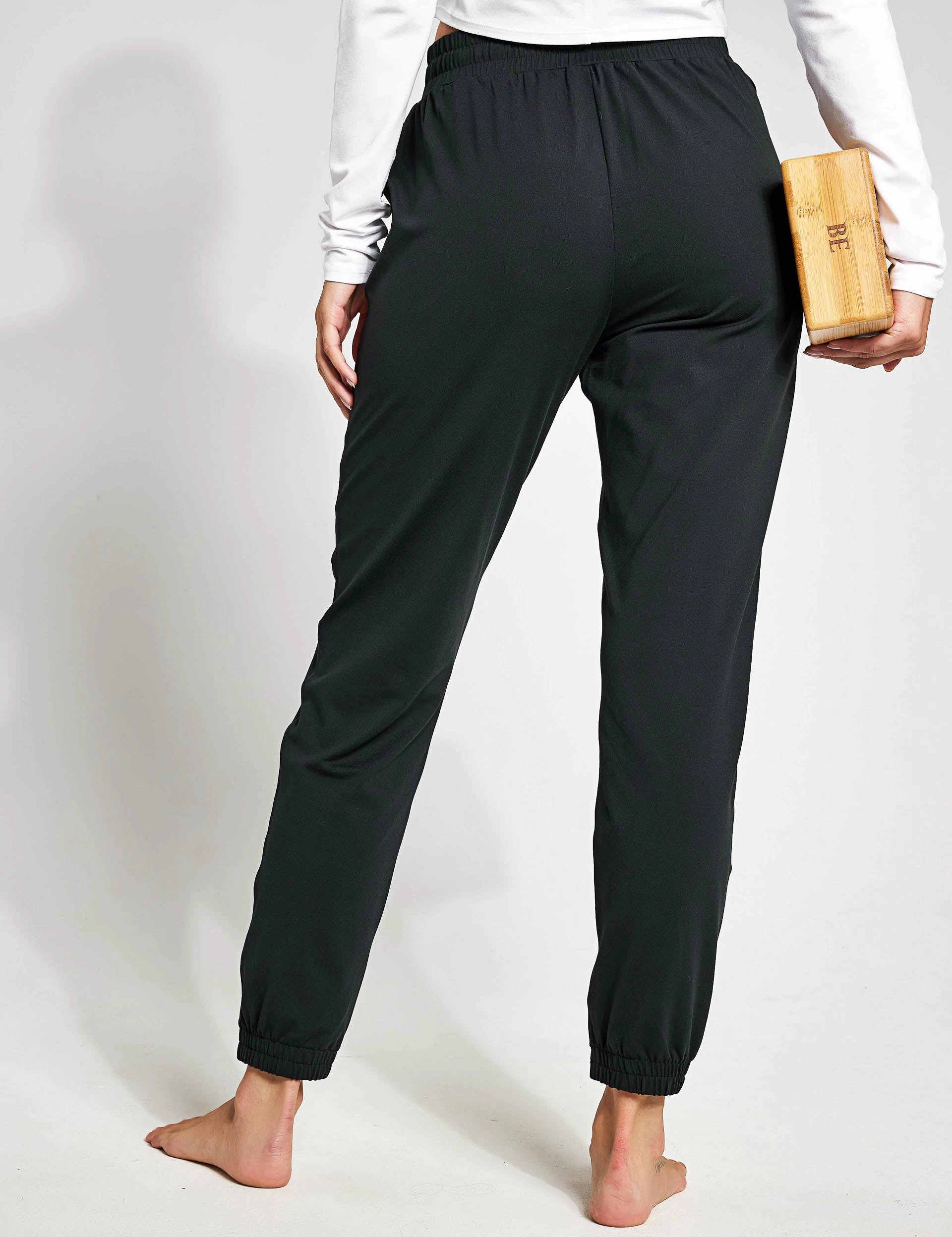 Rubberized Grip Hem ReSet Jogger - Black