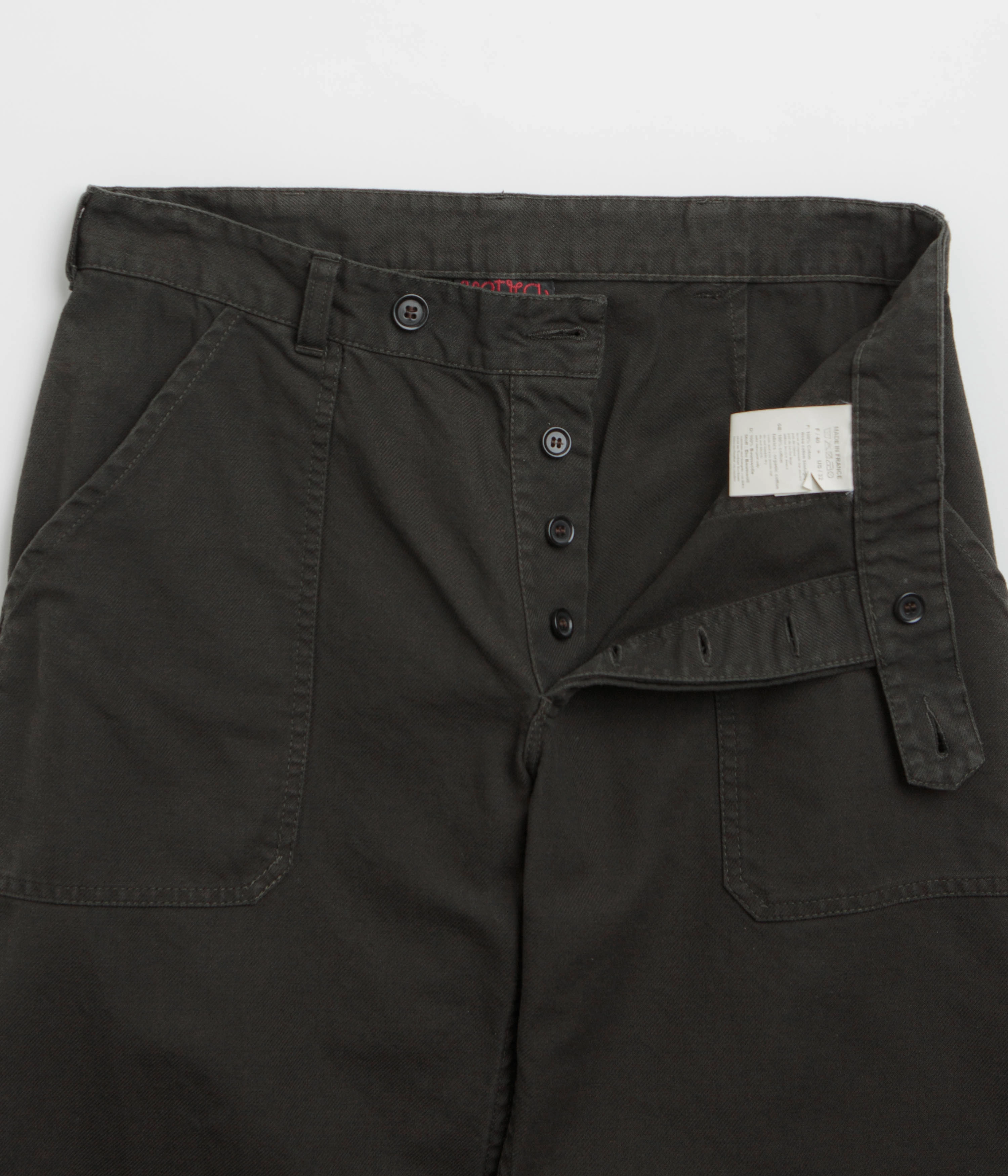 Easy Care Mesh Lined Vetra Fatigue Trousers - Dark Khaki