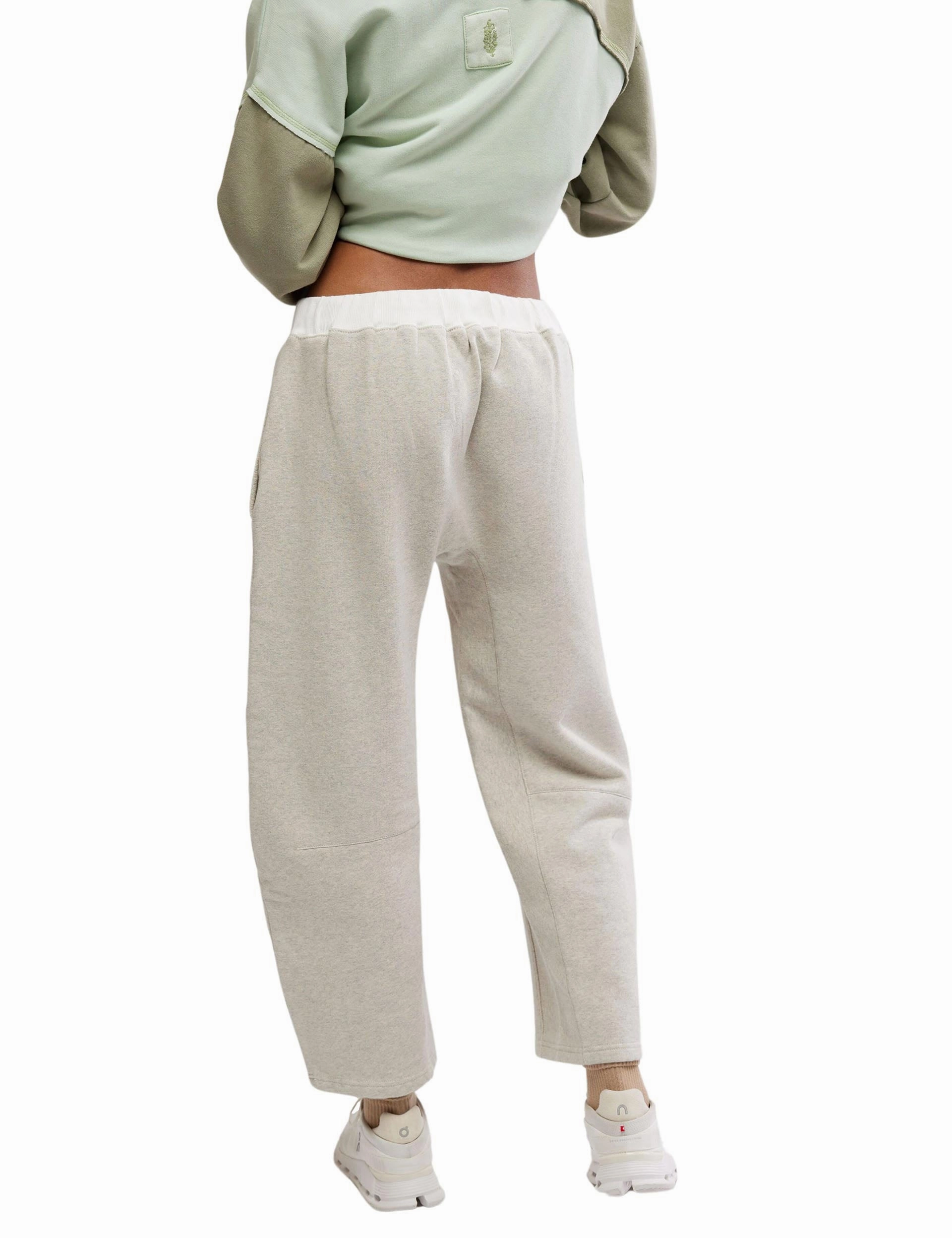 Flatlock Seams Adjustable Drawcord You Wish Pants - Heather Grey