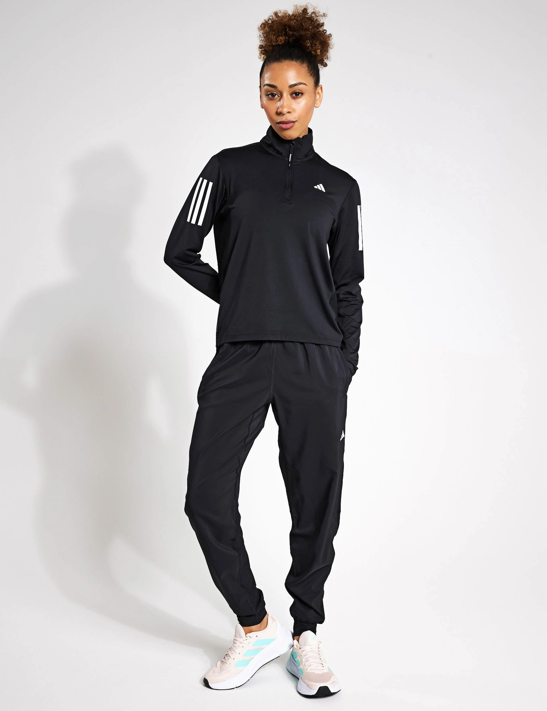 Cold Climate Own the Run Half-Zip Jacket - Black