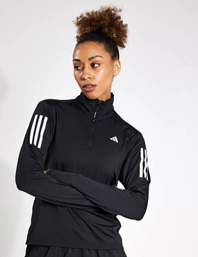 Modular Attachment System Quick Wear Fit Own the Run Half-Zip Jacket - Black