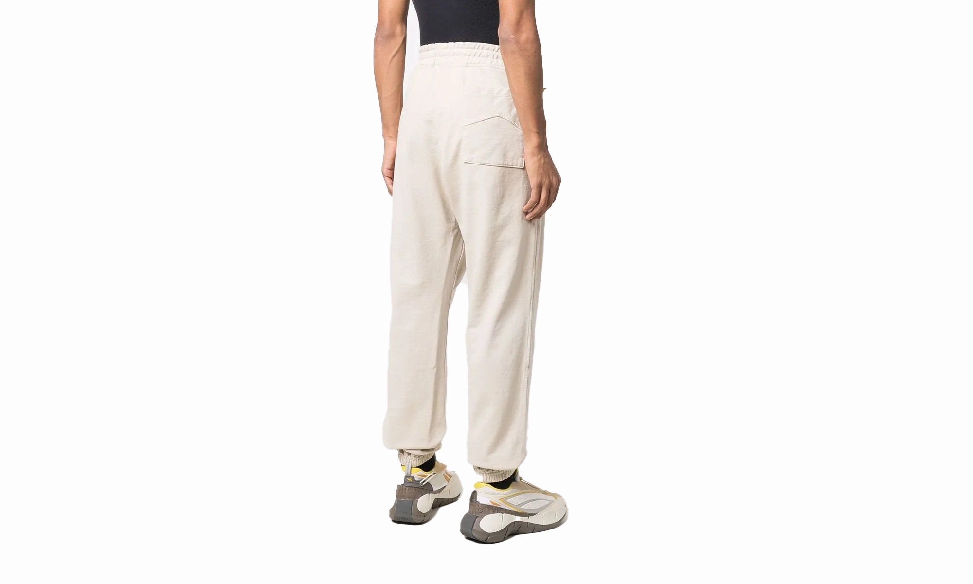 Bone Cotton Embroidered Logo Jogger Sweatpant "Ivory"