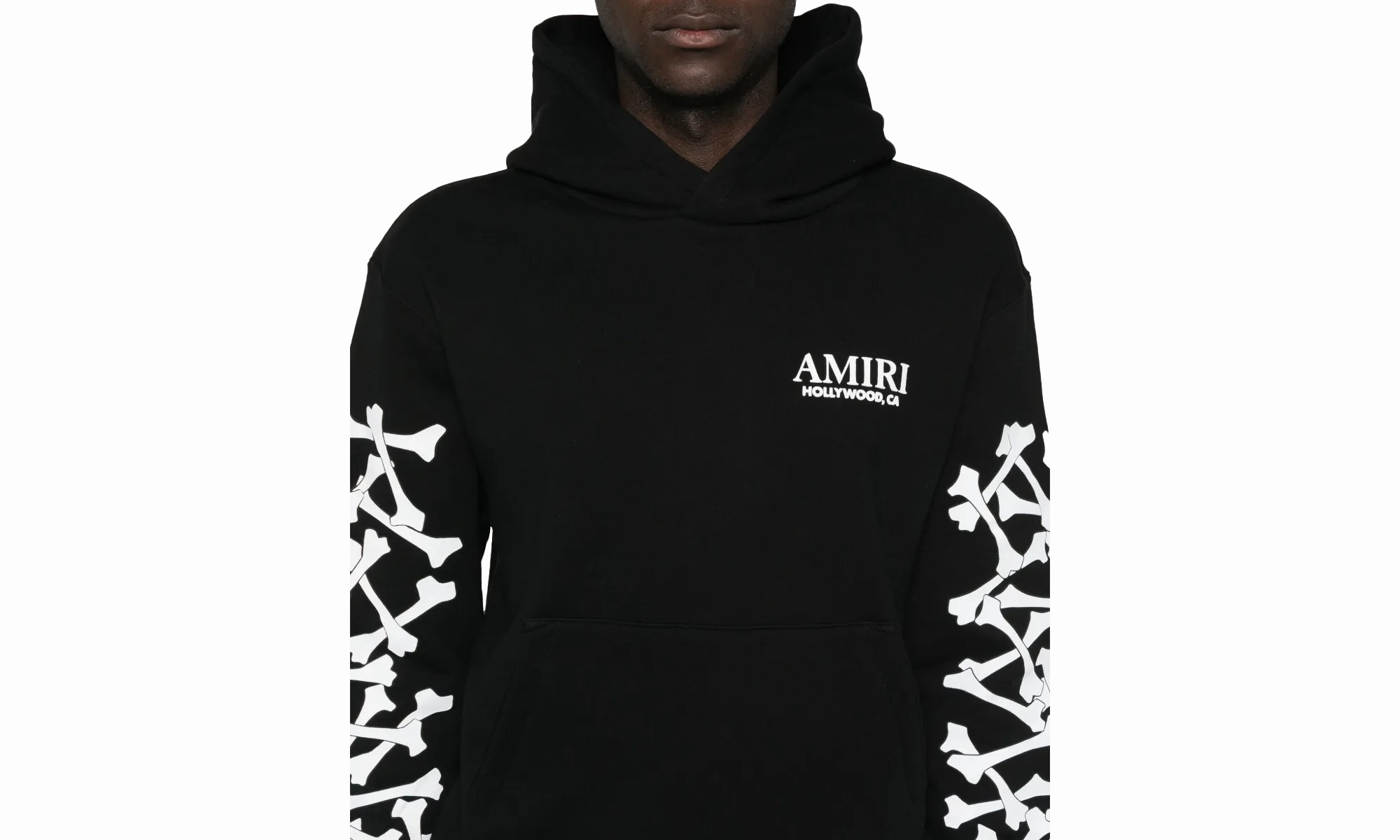 Bones Stacked Hoodie "Black"