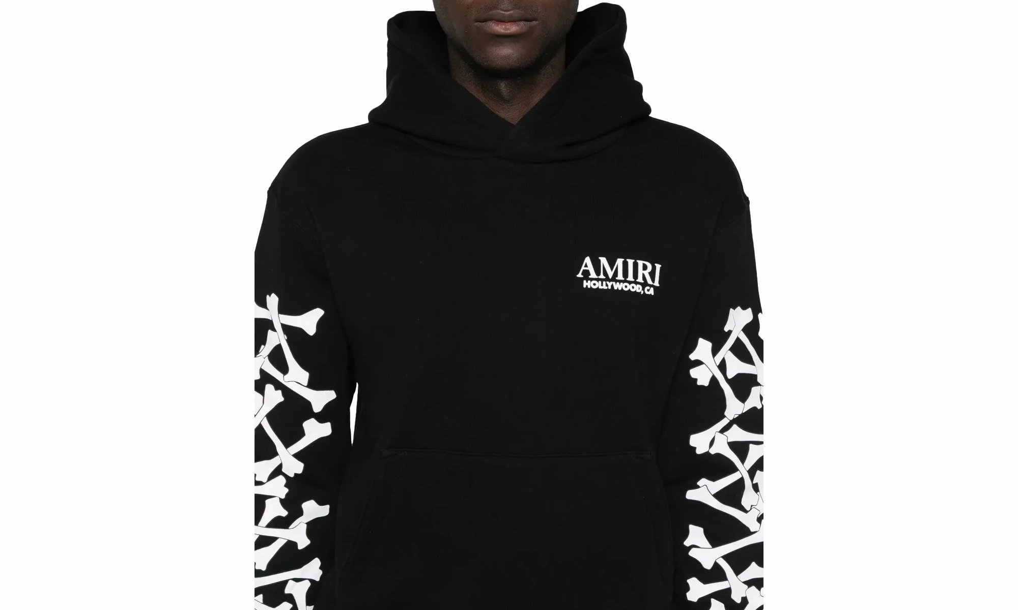 Bones Stacked Hoodie "Black"