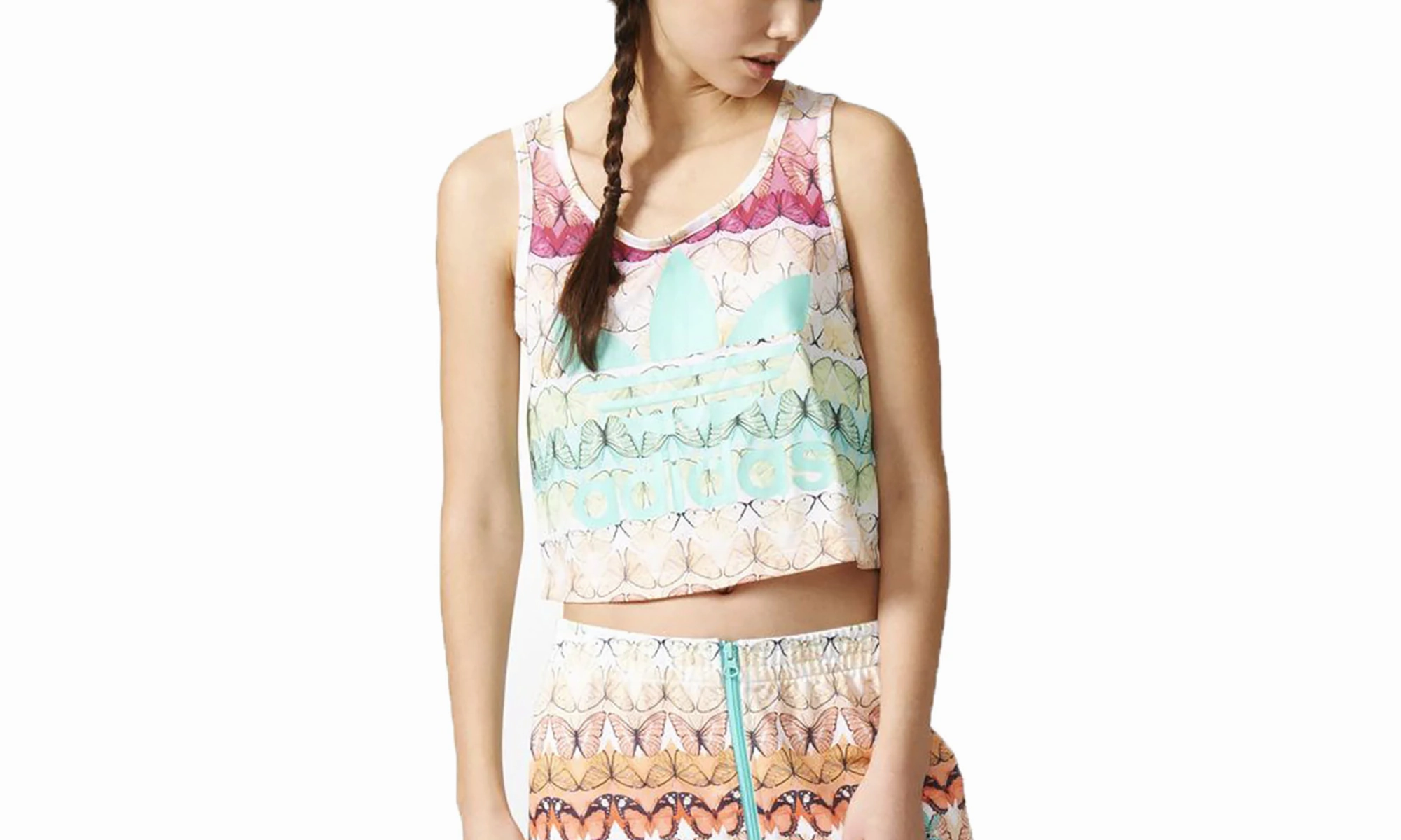 UV Protection Borbofresh Loose Crop Tank Top "Multicolor"