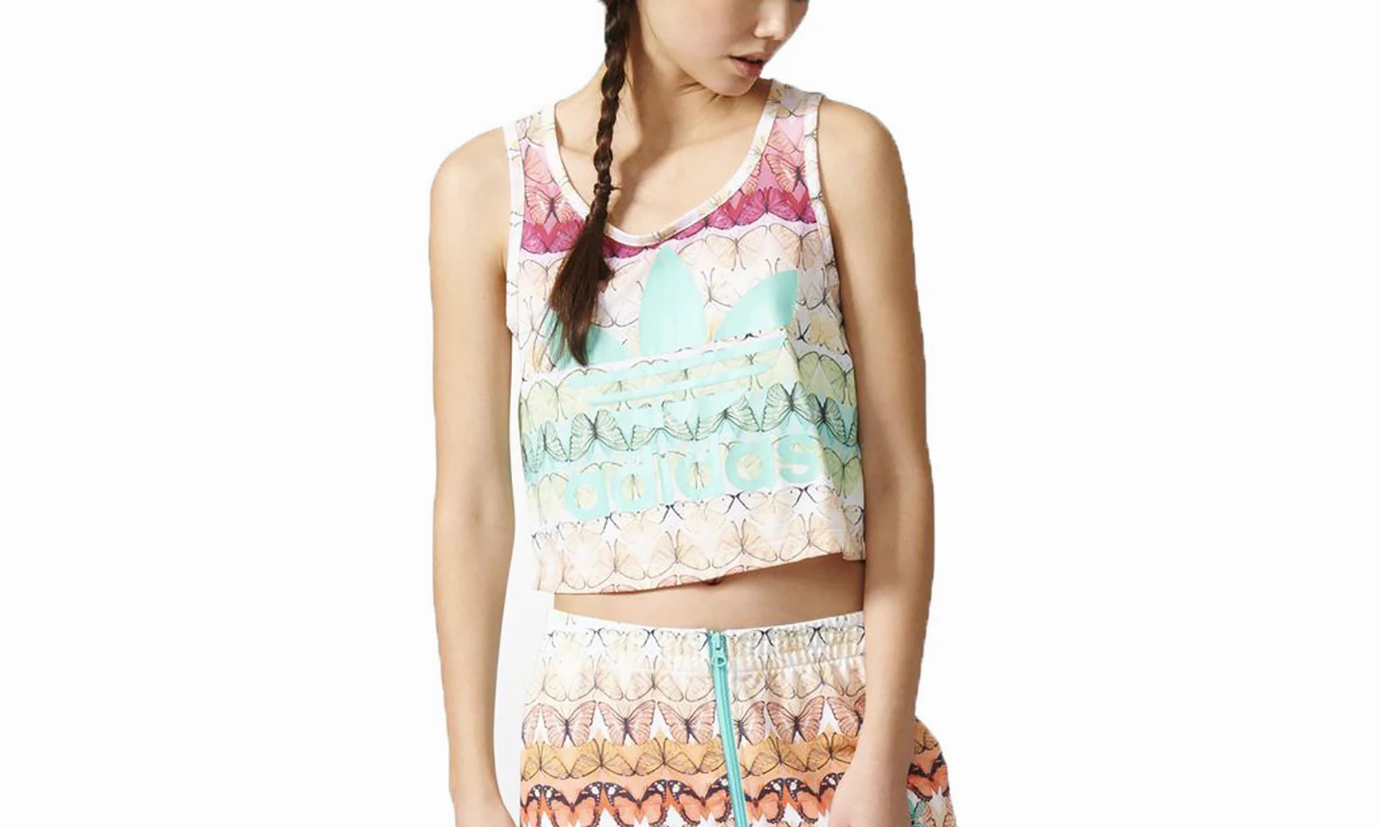Borbofresh Loose Crop Tank Top "Multicolor" Formal Tone Wool Fit