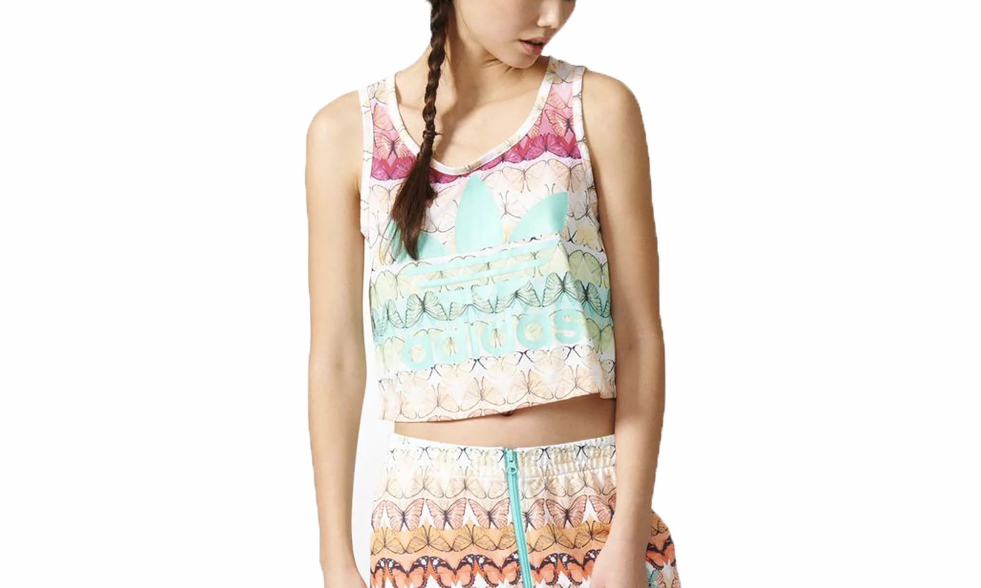Borbofresh Loose Crop Tank Top "Multicolor" Soft Motion PunctureResistant Fabric