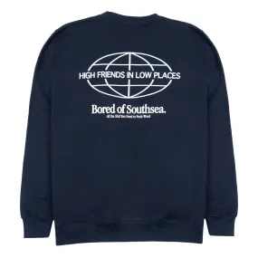Bored of Southsea High Friends Sweatshirt - Navy product beach style charm