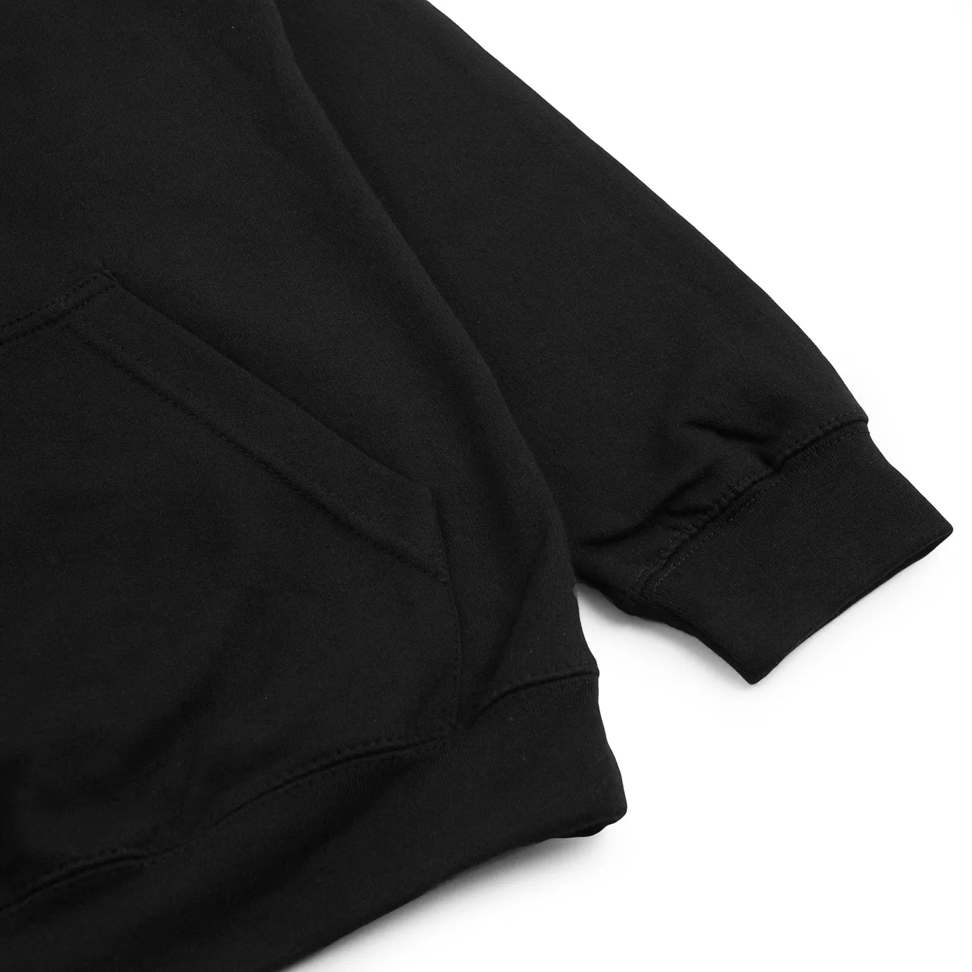 Layered Collar solo adventure Bored of Southsea Marly Hoodie - Black