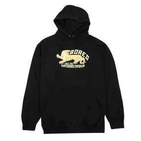 Bored of Southsea Tiger Emporium Hoodie - Black individuality Brushed Fleece Interior