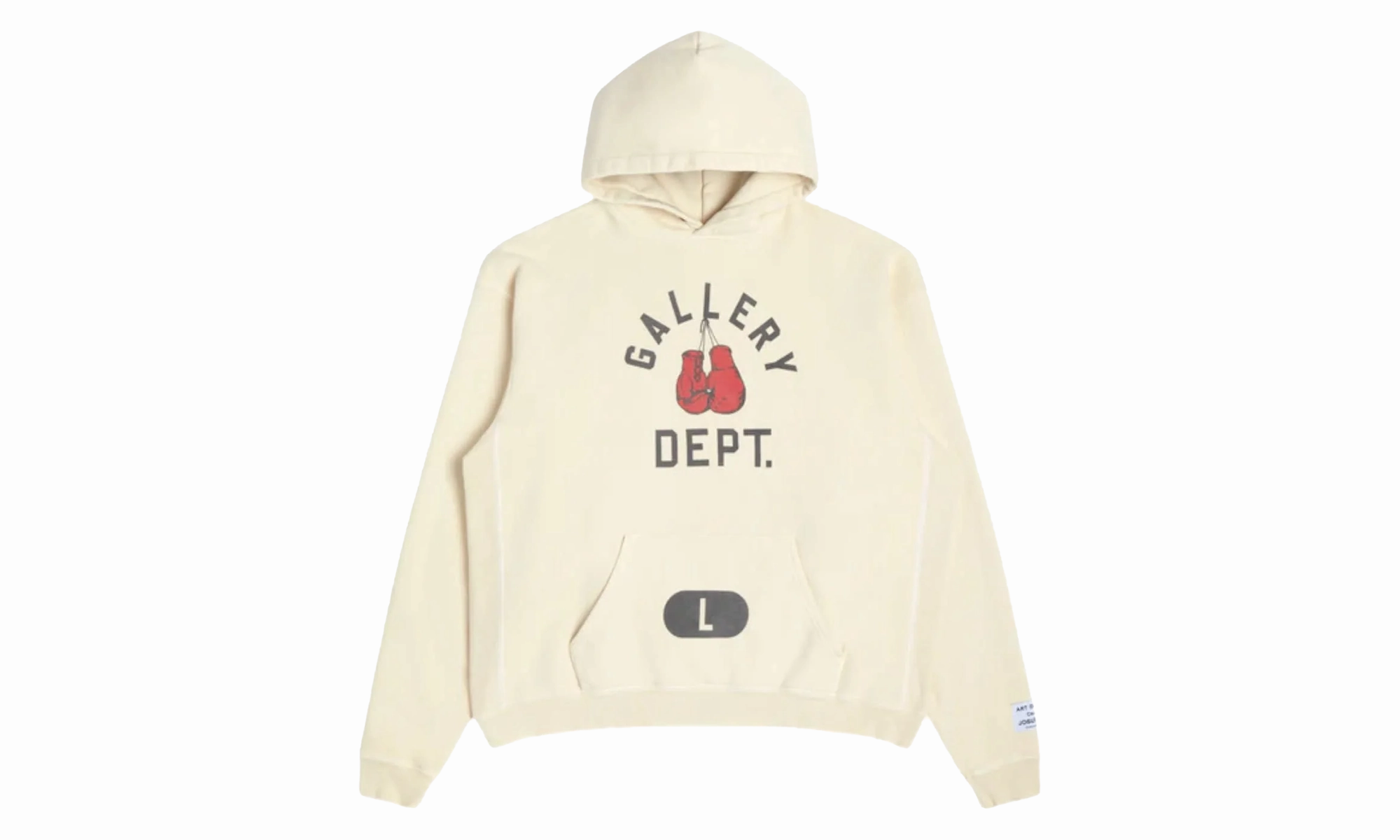 Boxing Gloves Logo Hoodie "Cream"