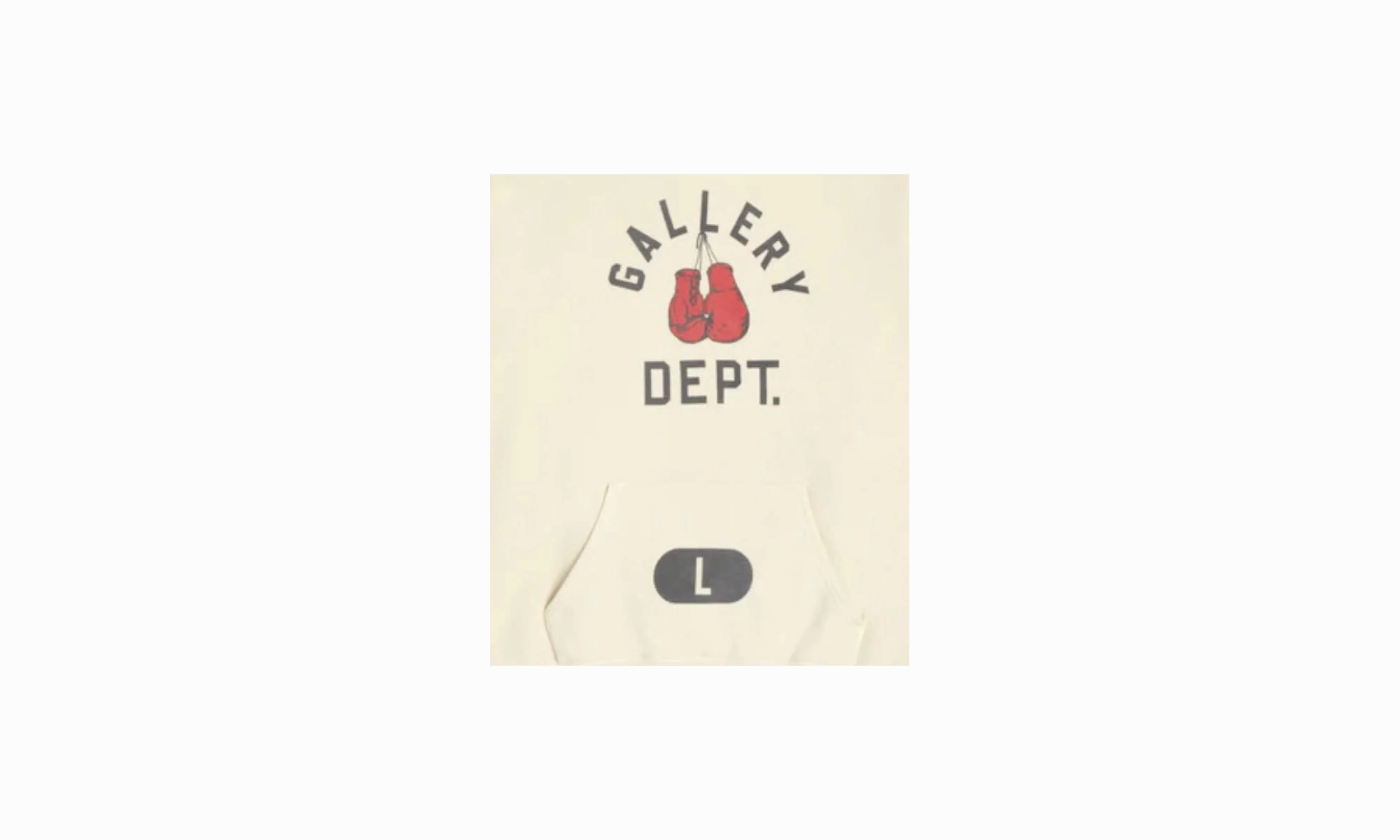 Boxing Gloves Logo Hoodie "Cream"