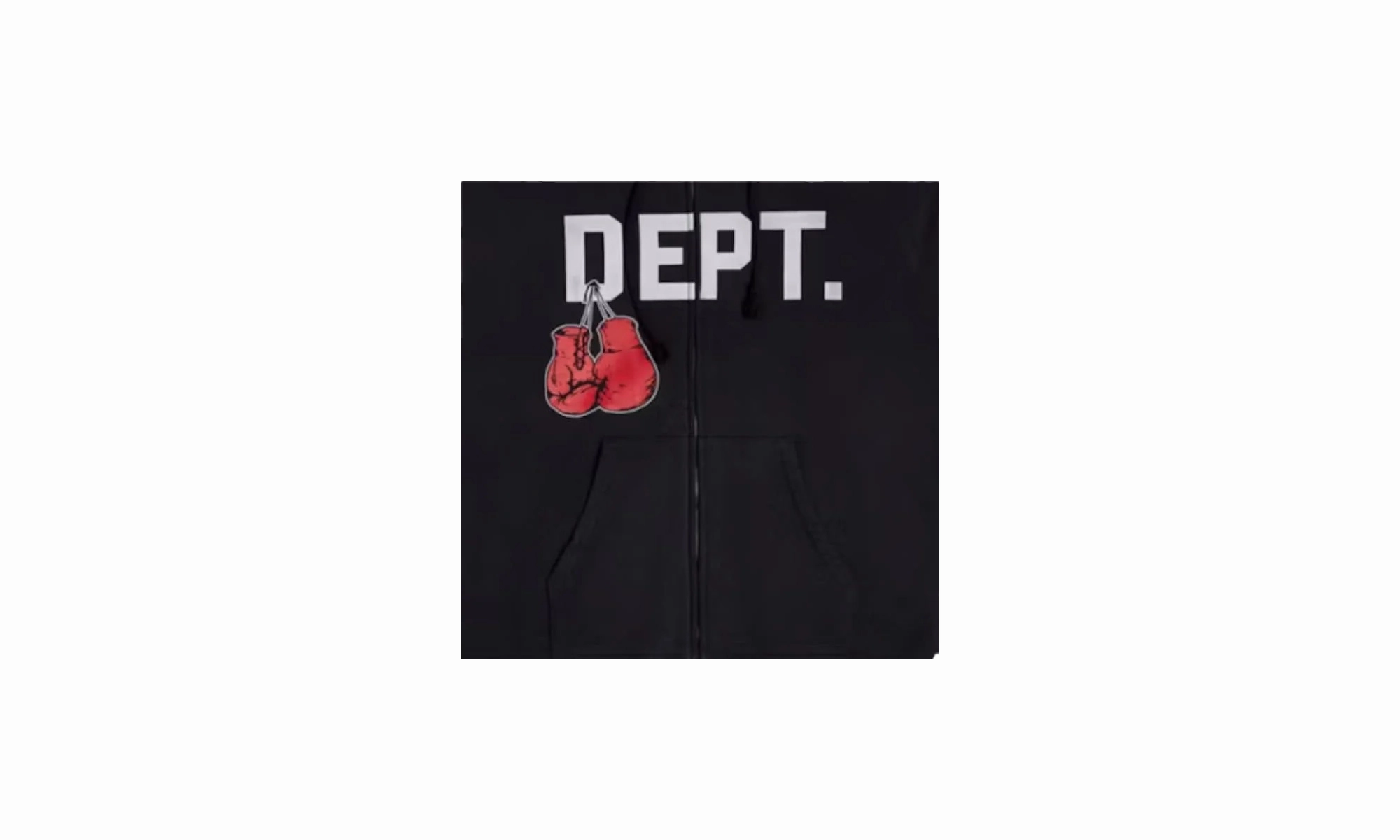 Boxing Logo Zip Up Hoodie "Black"