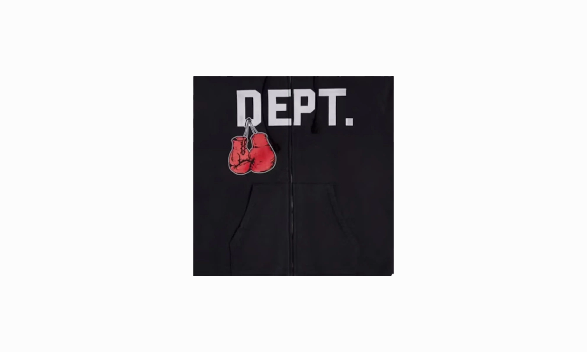 Boxing Logo Zip Up Hoodie "Black"