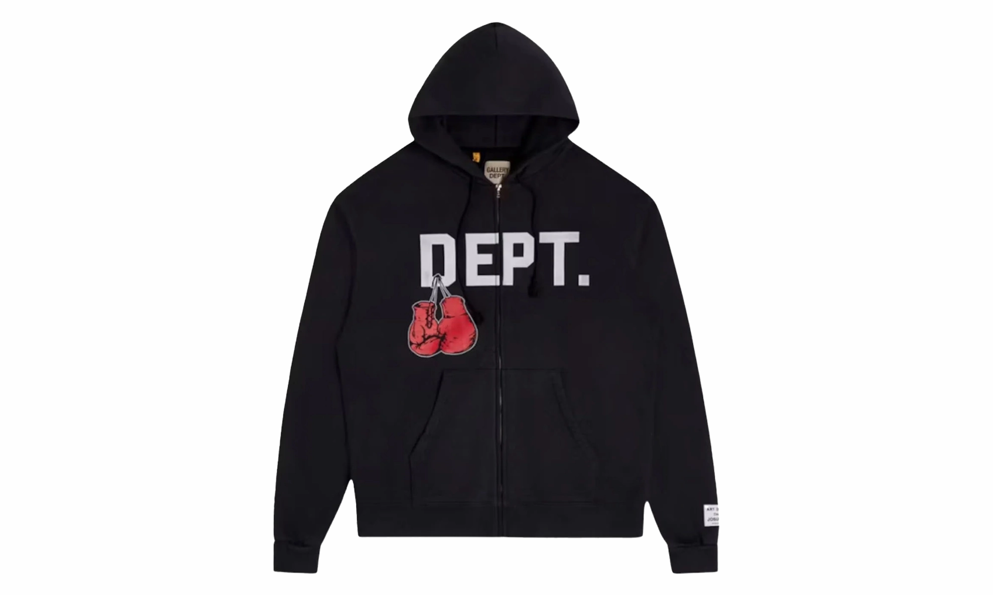 Boxing Logo Zip Up Hoodie "Black"