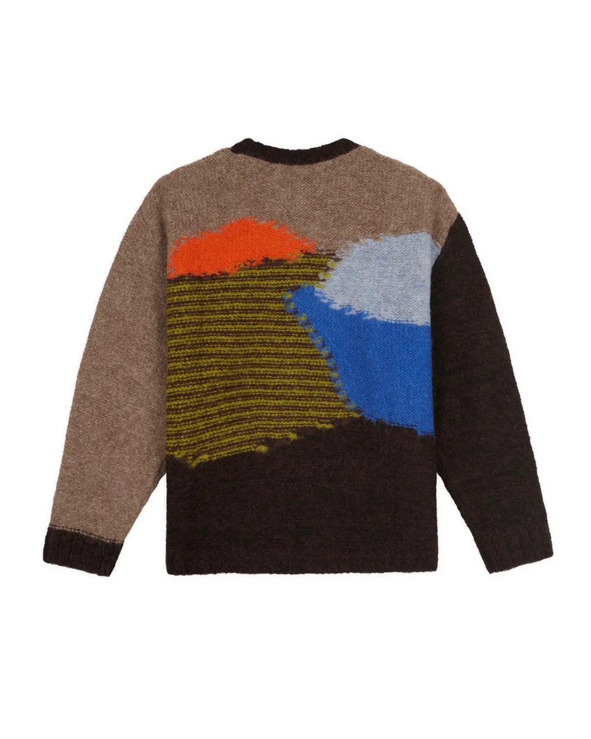 Joy Mood BOXY KNIT SWEATER - BROWN MULTI