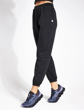 Boyfriend Jogger - Black Heather Thermal Regulating Material Elastic Free Cuff Options