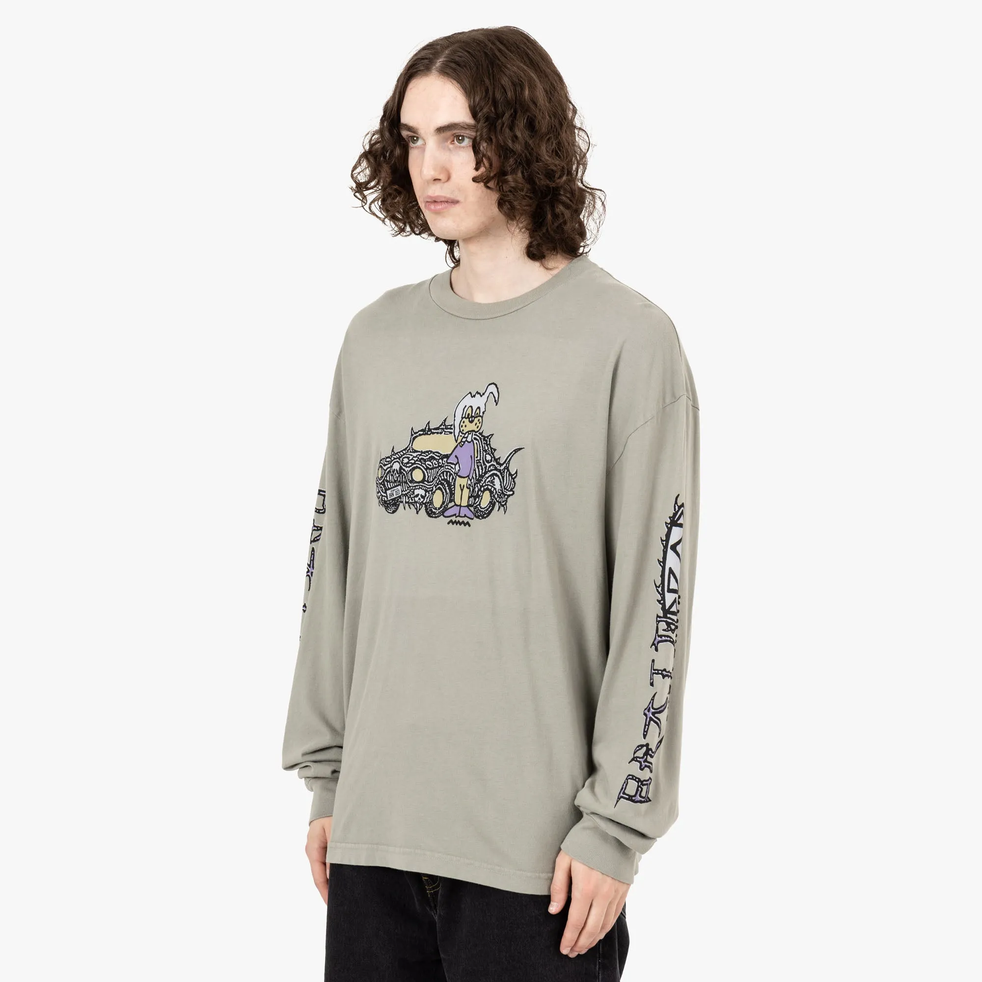 Brain Dead Bio Dog Long Sleeve T-shirt / Seagrass Odor Resistant