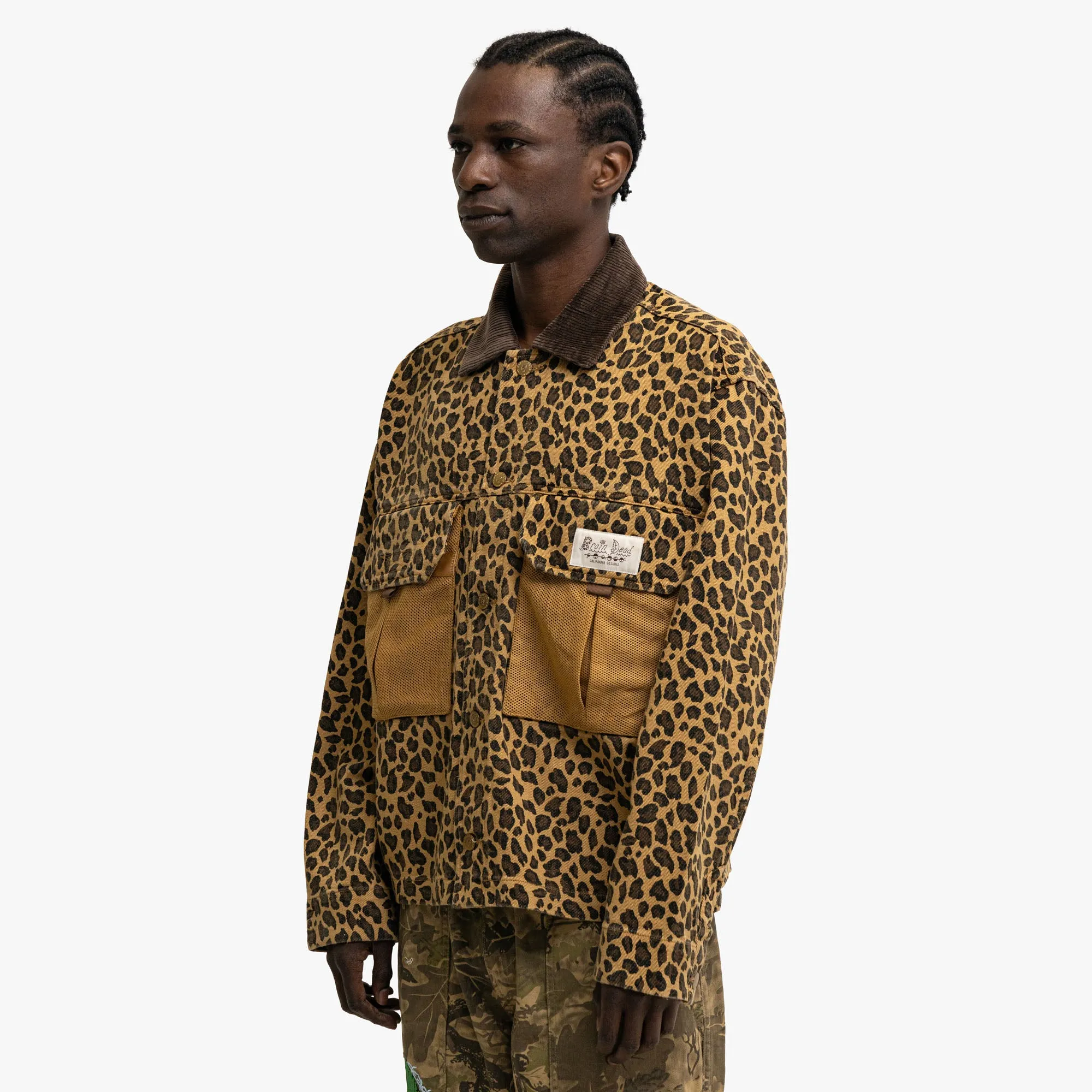 Breathable mesh lining Brain Dead Chore Jacket Leopard