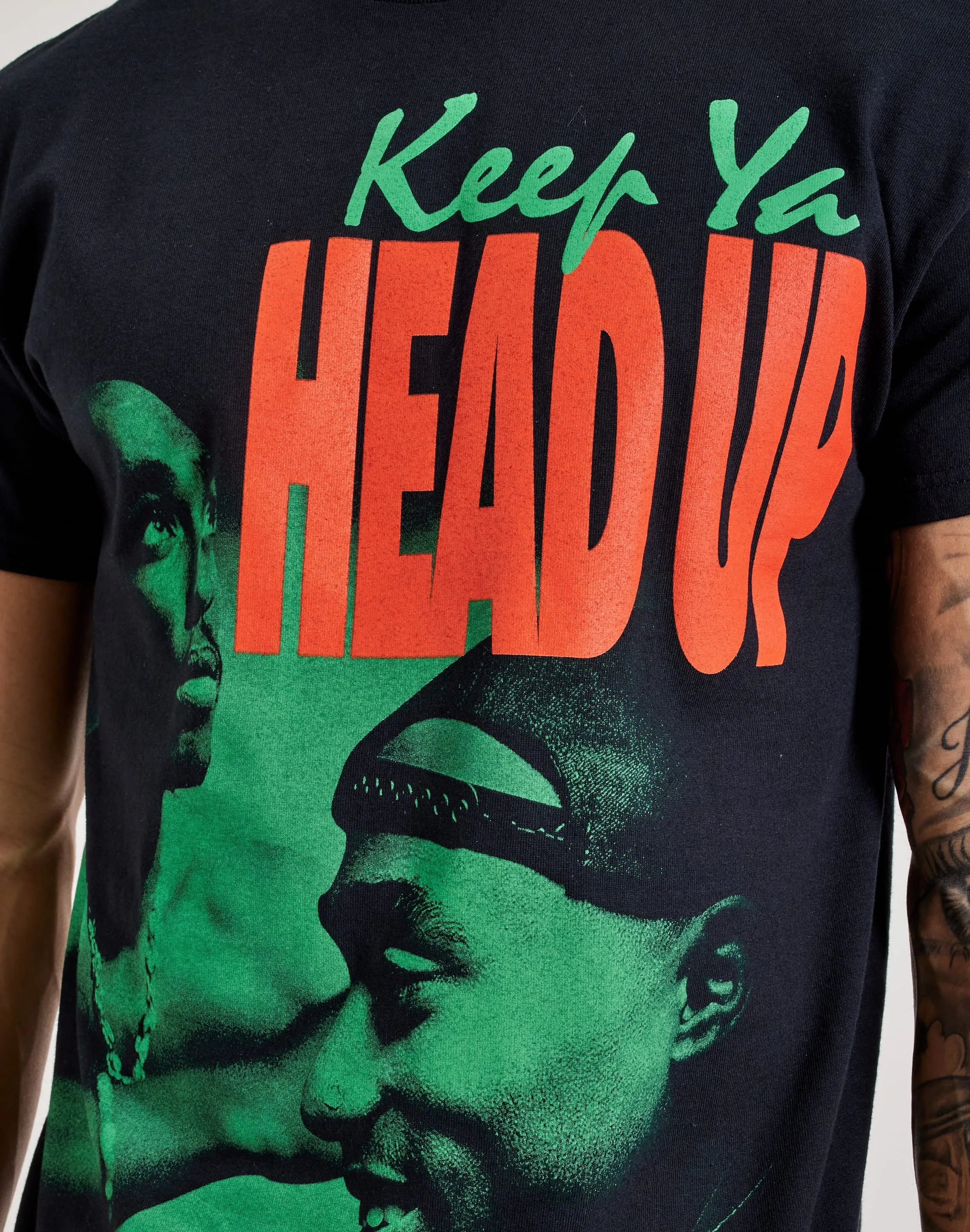 Bravado 2Pac Keep Ya Head Up Tee Desk Style OdorControl Technology