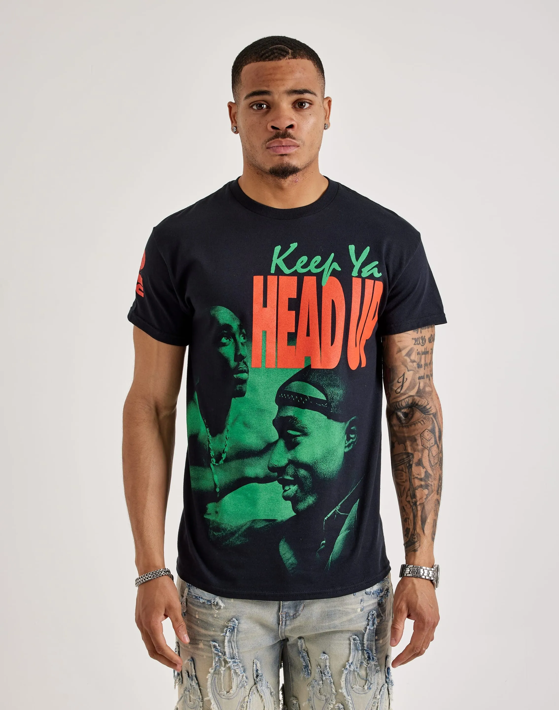 Bravado 2Pac Keep Ya Head Up Tee Code Soul