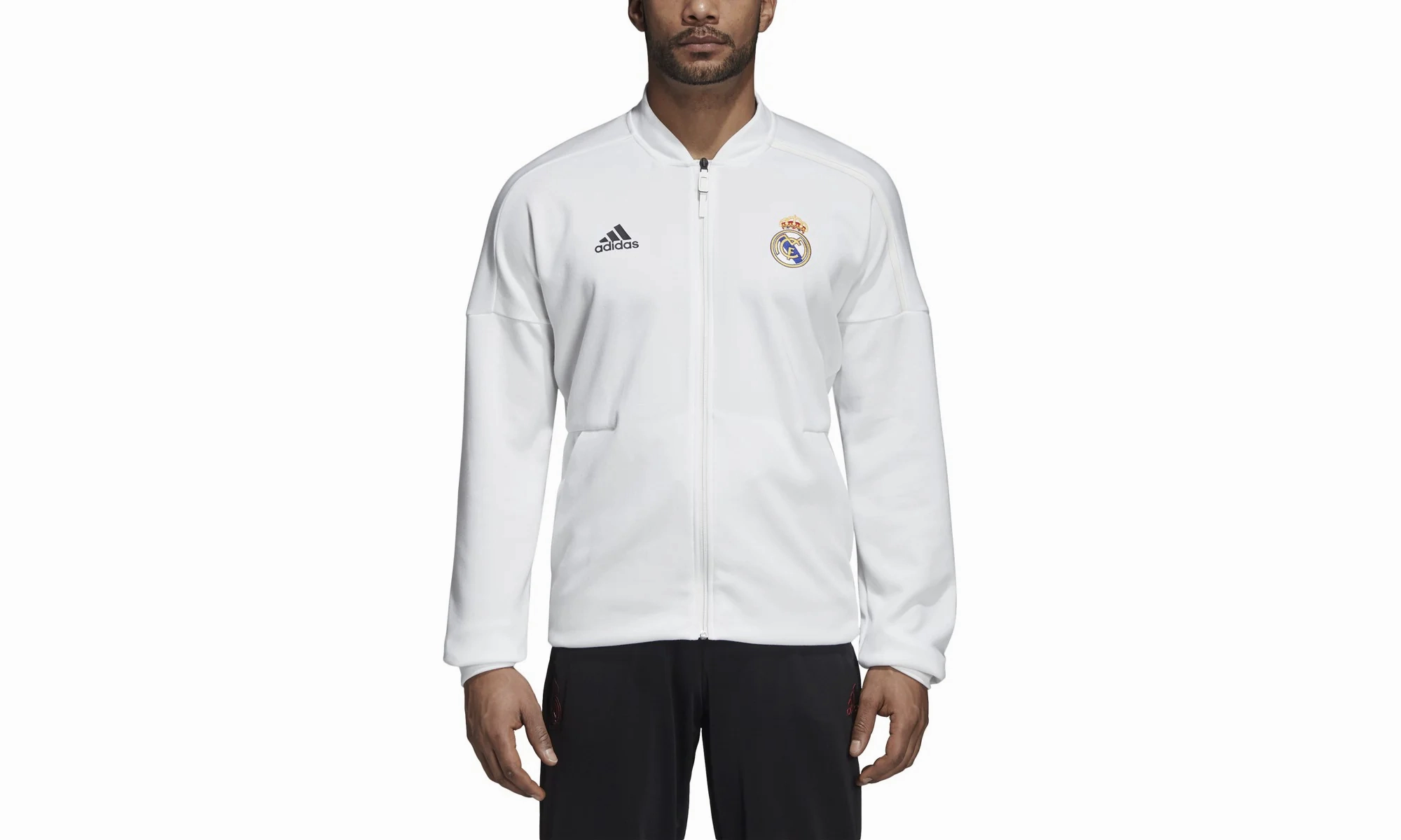 Jump Core AntiStaticMaterial Soccer Real Madrid Z.N.E Jacket "Core White"